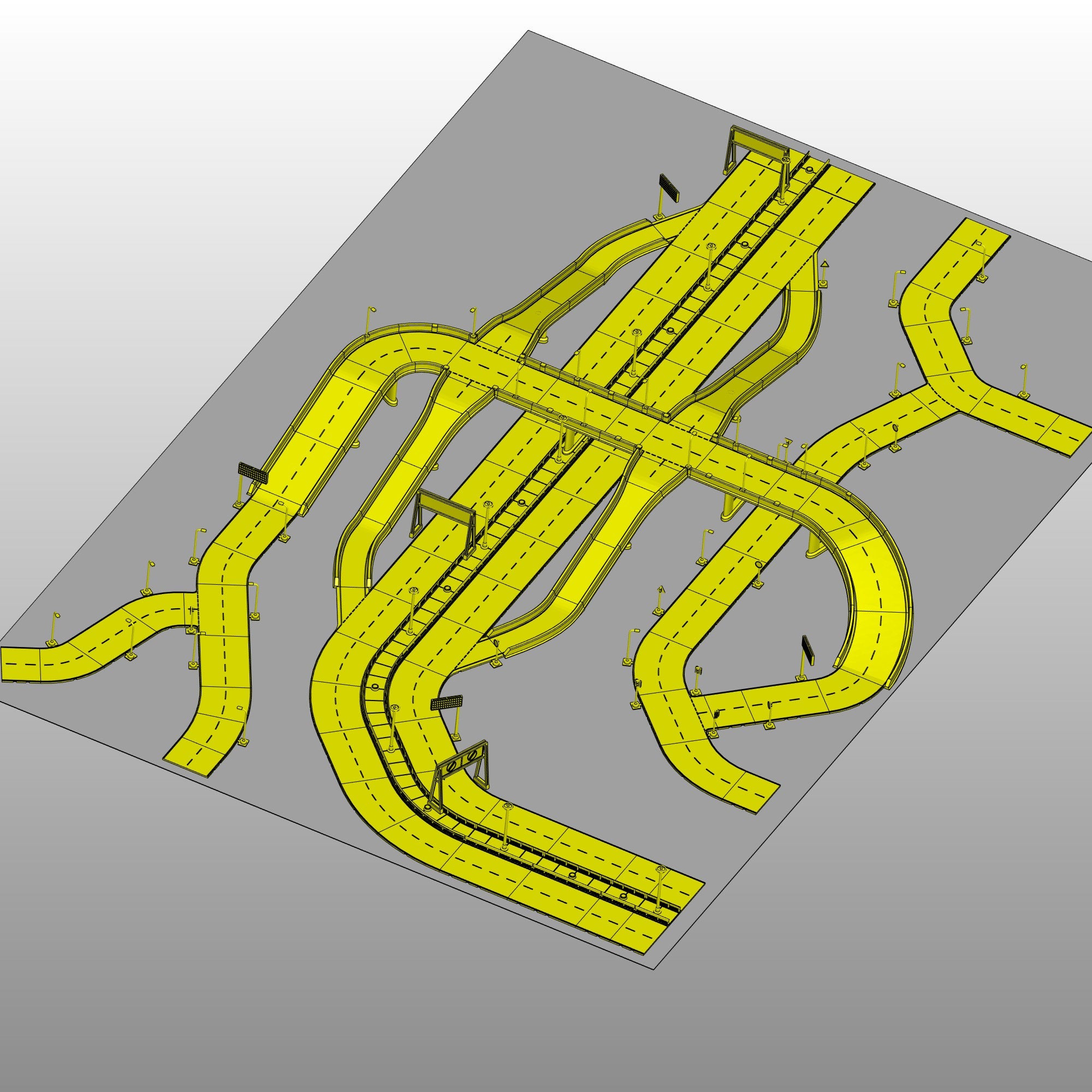 Autobahn 6x4 Foot Table Layout Style C Frontline Terrain